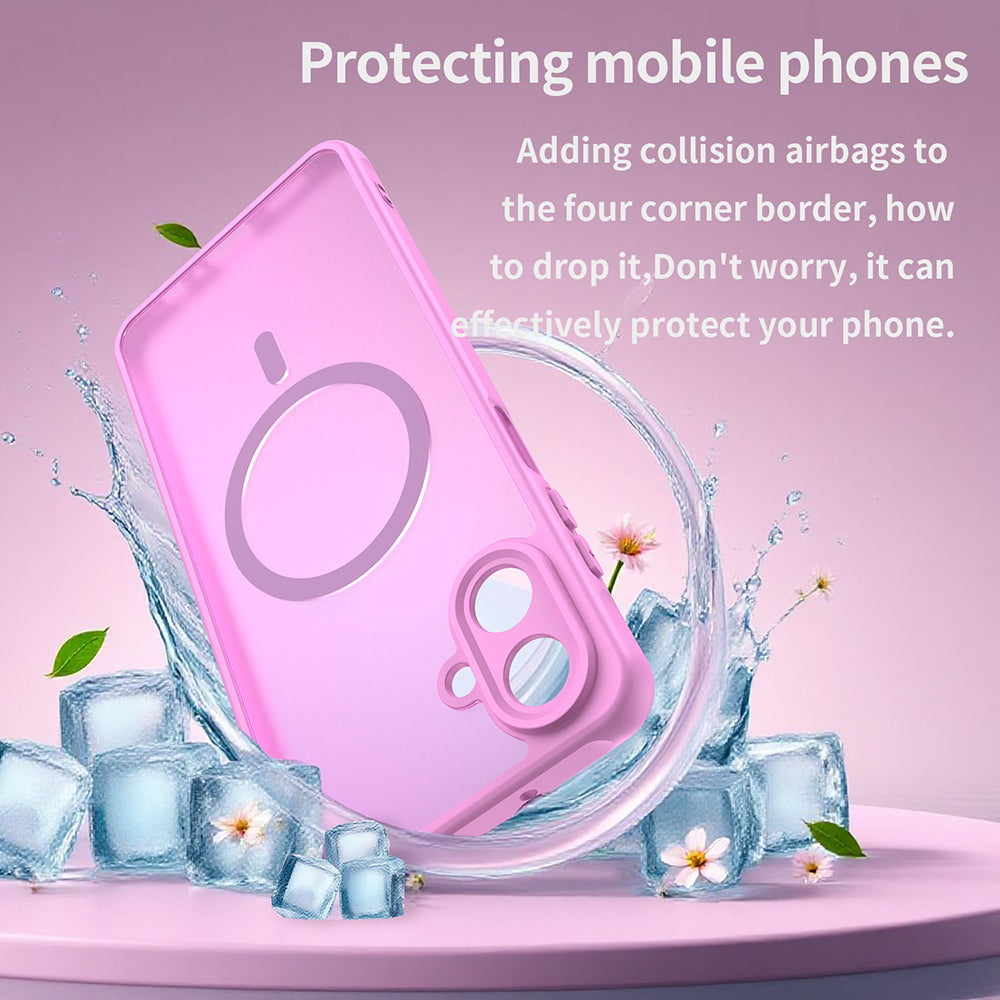 Husa de protectie Techsuit HaloFrost II MagSafe compatibil cu Samsung Galaxy A07 4G, Roz