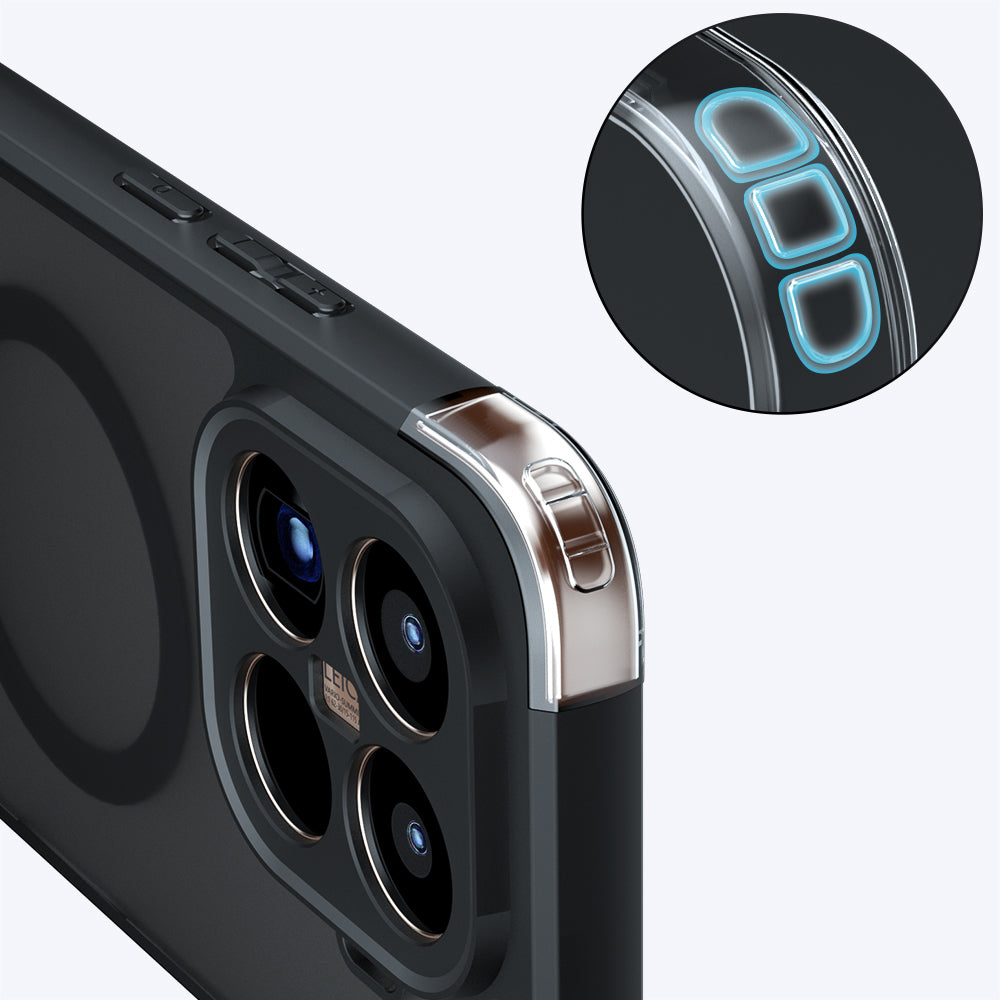 Husa de protectie Techsuit PureFrost MagSafe compatibil cu Xiaomi 15T, Negru Mat