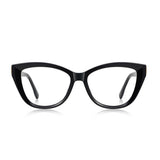 Techsuit Anti-Blue Light Glasses Reflex PC (2276), for Women, Cat Eye, TR90&PC Frame, AC Lens, Negru
