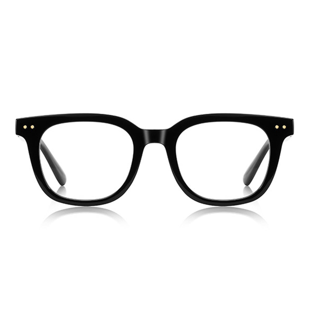 Techsuit Anti-Blue Light Glasses Reflex PC (2229), for Men, Round, TR90&Metal Frame, AC Lens, Negru
