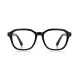 Techsuit Anti-Blue Light Glasses Reflex PC (2227), for Men, Round, TR90&Metal Frame, AC Lens, Negru