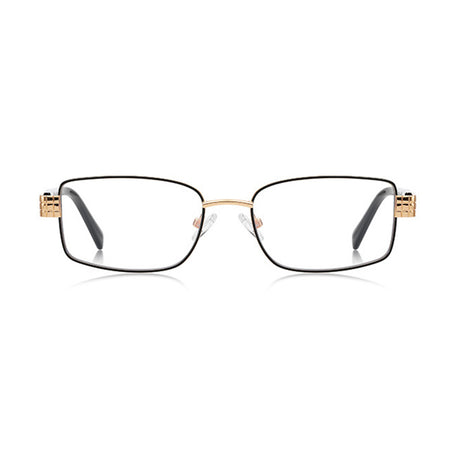 Techsuit Anti-Blue Light Glasses Reflex PC (3163), for Women, Rectangle, Metal Frame, AC Lens, Negru