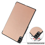 Husa de protectie tableta Techsuit FoldPro compatibil cu Samsung Galaxy Tab S11 Ultra, Roz Auriu
