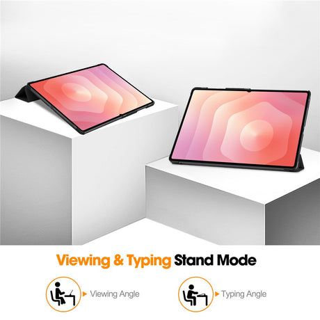 Husa de protectie tableta Techsuit FoldPro compatibil cu Samsung Galaxy Tab S11 Ultra, Roz Auriu