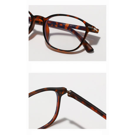 Techsuit Anti-Blue Light Glasses Reflex PC (6635), Unisex, Round, TR90 Frame, AC Lens, Light Brown