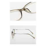 Techsuit Anti-Blue Light Glasses Reflex PC (86162), for Women, Round, TR90&Metal Frame, AC Lens, Argintiu /Beige