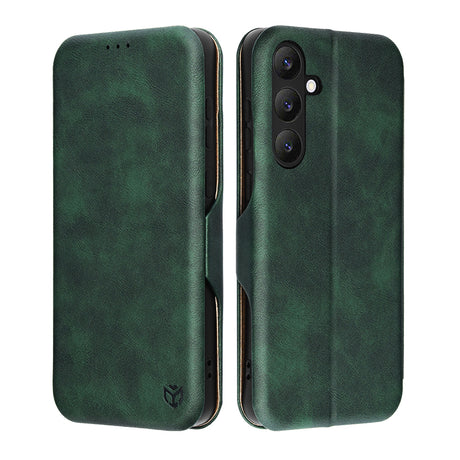 Husa de protectie Techsuit Safe Wallet Plus compatibil cu Samsung Galaxy S25 FE, Verde