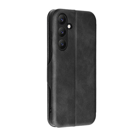 Husă Techsuit Safe Wallet Plus neagră pentru Samsung Galaxy S25 FE