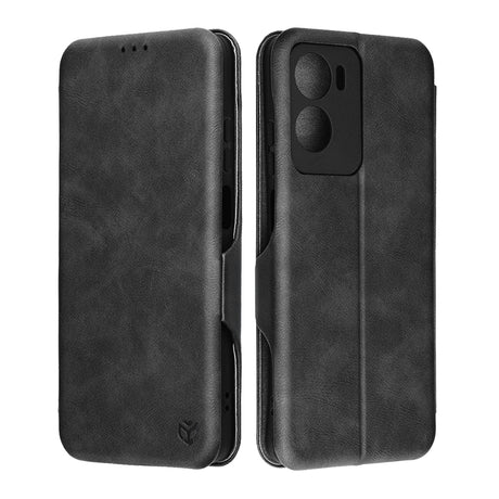 Husa de protectie Techsuit Safe Wallet Plus compatibil cu Motorola Moto G05 / E15, Negru