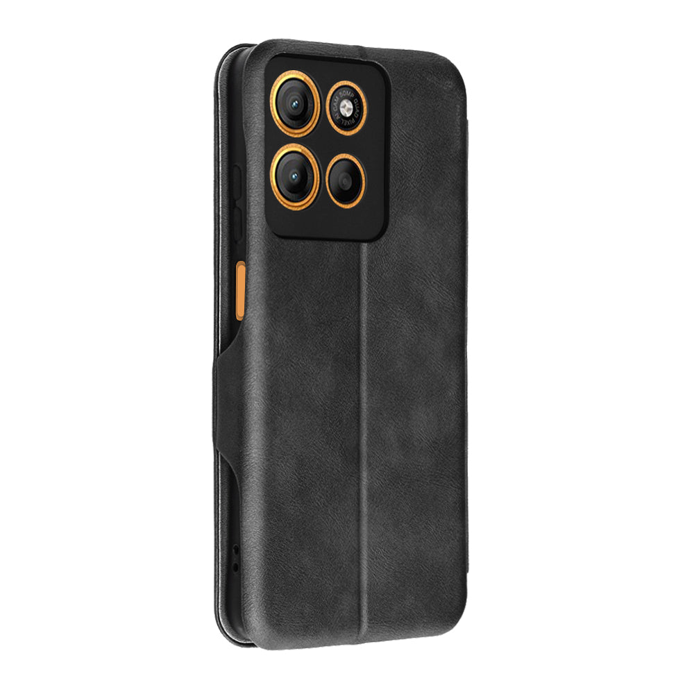 Husa de protectie Techsuit Safe Wallet Plus compatibil cu Motorola Moto G15 / G15 Power / G17 / G17 Power, Negru