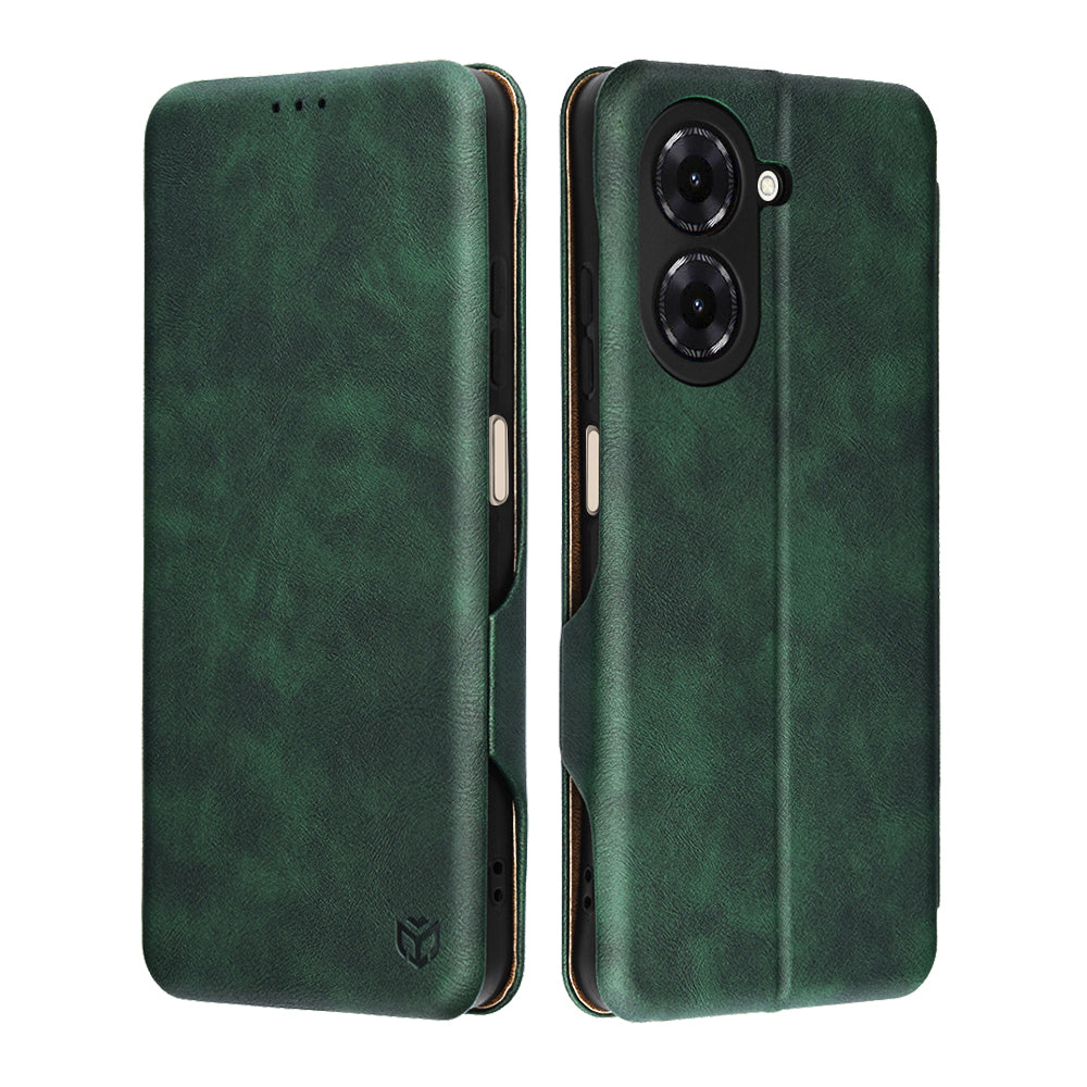 Husa de protectie Techsuit Safe Wallet Plus compatibil cu Xiaomi Redmi A5 4G (Standard), Verde