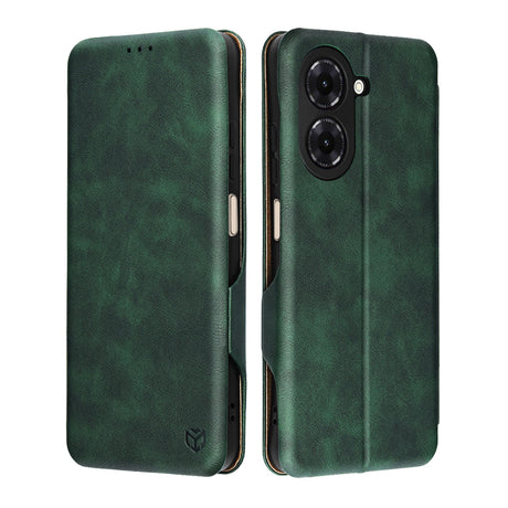 Husa de protectie Techsuit Safe Wallet Plus compatibil cu Xiaomi Redmi A5 4G (Standard), Verde