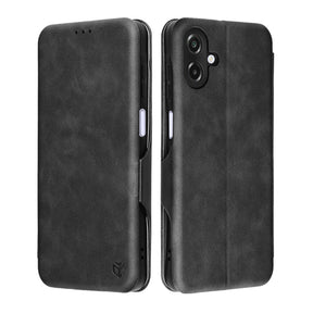 Husa de protectie Techsuit Safe Wallet Plus compatibil cu Samsung Galaxy A07 4G, Negru