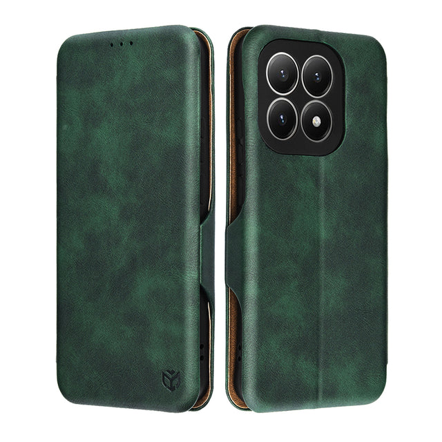 Husa de protectie Techsuit Safe Wallet Plus compatibil cu Xiaomi 15T, Verde