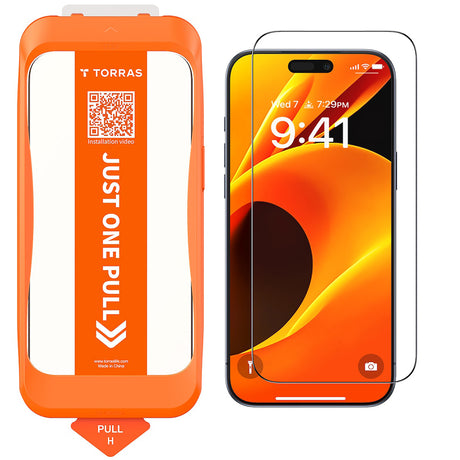 Folie de protectie Torras GlassGo Install Master compatibil cu iPhone 17 Air, Negru