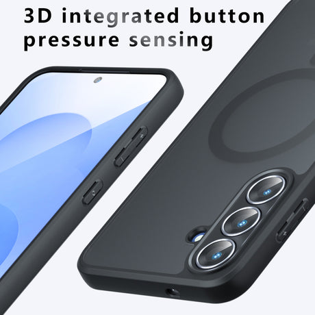 Husa de protectie Techsuit PureFrost MagSafe compatibil cu Samsung Galaxy S25 FE, Negru Mat