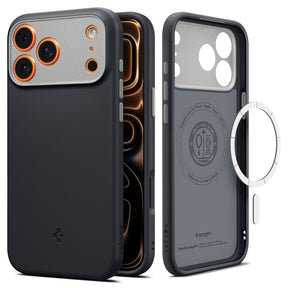 Husa de protectie Spigen Caseology Nano Pop MagSafe (ACS10328) compatibil cu iPhone 17 Pro, Negru Sesame