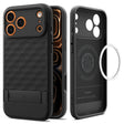 Husa de protectie Spigen Caseology Parallax "S" MagSafe (ACS09964) compatibil cu iPhone 17 Pro, Negru Mat