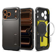 Husa de protectie Spigen Tough Armor "T" MagSafe (ACS10298) compatibil cu iPhone 17 Pro Max, Gunmetal
