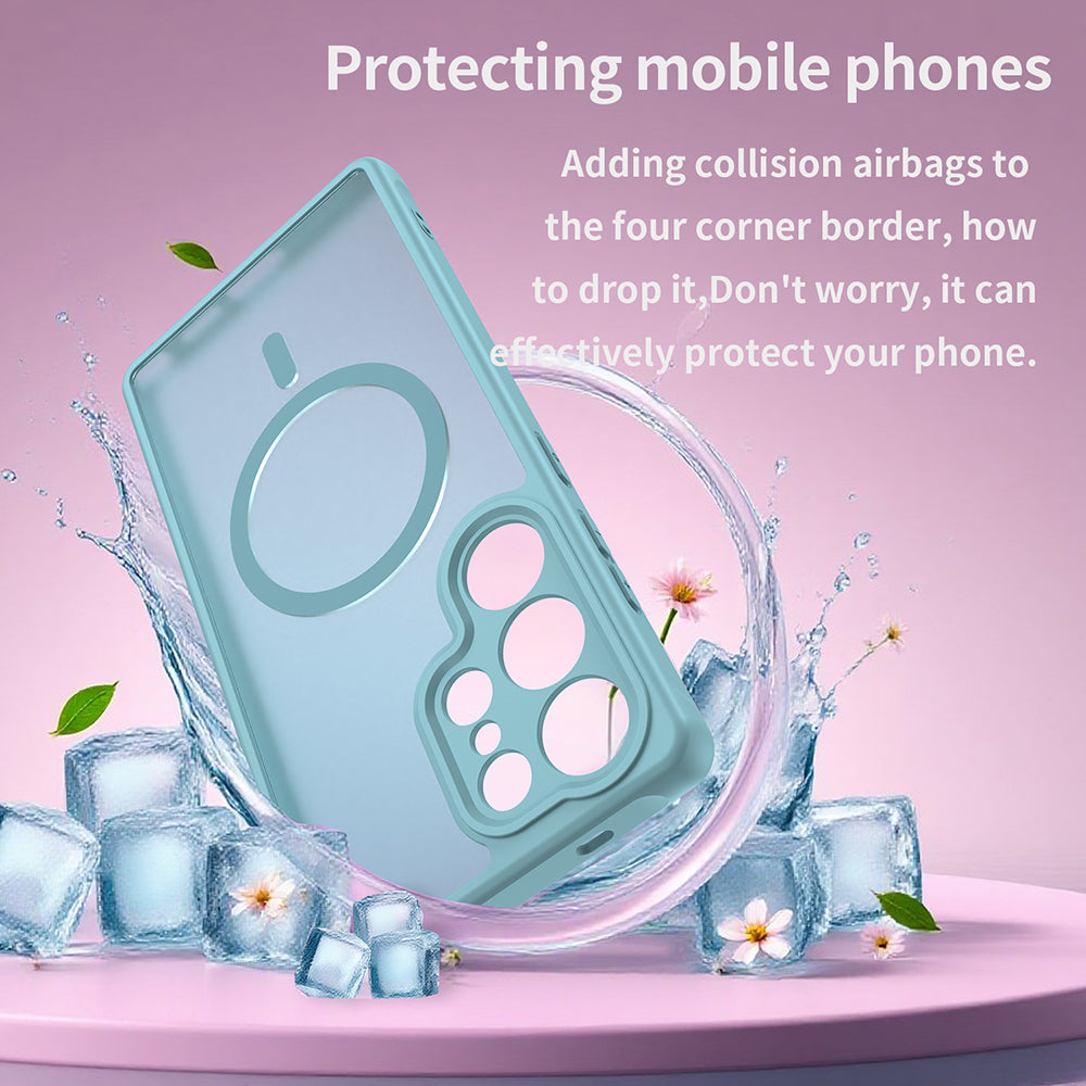 Husa de protectie Techsuit HaloFrost II MagSafe compatibil cu Samsung Galaxy S25 Ultra, Verde Menta