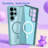 Husa de protectie Techsuit HaloFrost II MagSafe compatibil cu Samsung Galaxy S25 Ultra, Verde Menta