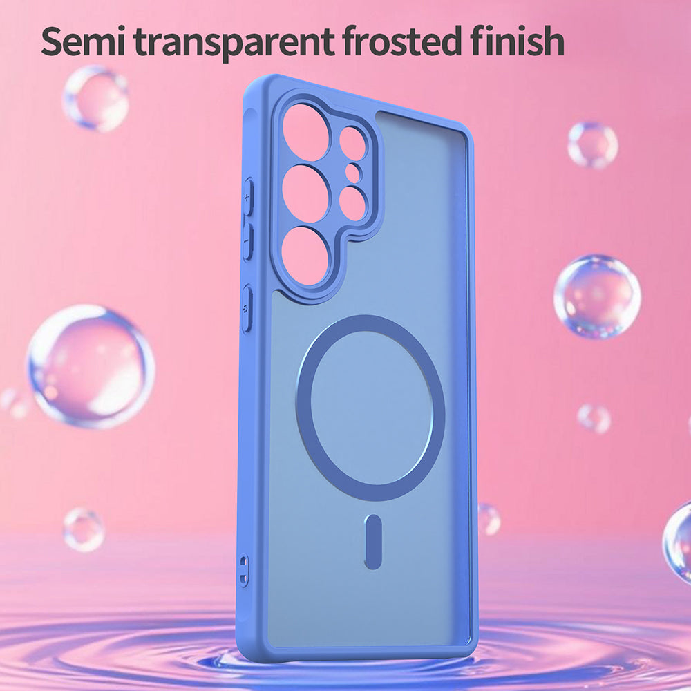 Husa de protectie Techsuit HaloFrost II MagSafe compatibil cu Samsung Galaxy S25 Ultra, Albastru Cer