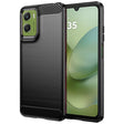 Husa de protectie Techsuit Carbon Silicone compatibil cu Motorola Moto G06 / Moto G06 Power, Negru