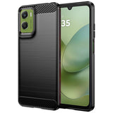 Husa de protectie Techsuit Carbon Silicone compatibil cu Motorola Moto G06 / Moto G06 Power, Negru