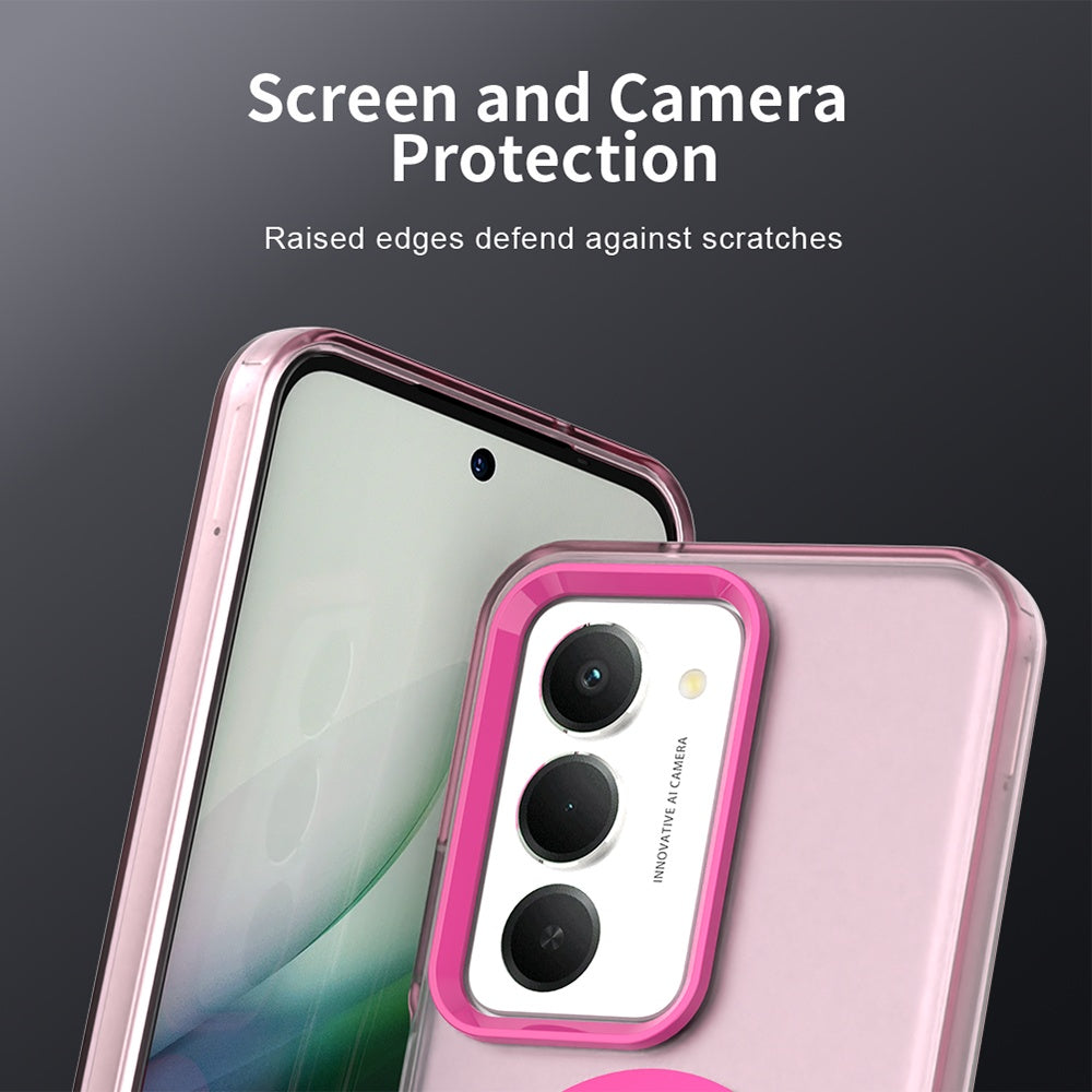 Husa de protectie Techsuit CandyCase MagSafe compatibil cu Xiaomi Redmi 15 4G / Redmi 15 5G, Roz