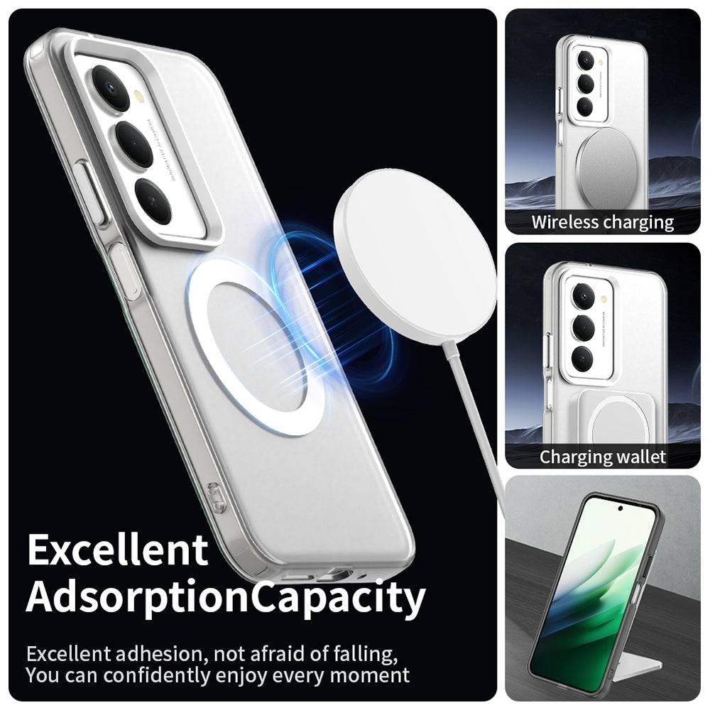 Husa de protectie Techsuit CandyCase MagSafe compatibil cu Xiaomi Redmi 15 4G / Redmi 15 5G, Alb