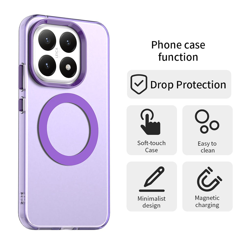 Husa de protectie Techsuit CandyCase MagSafe compatibil cu Xiaomi 15T, Mov