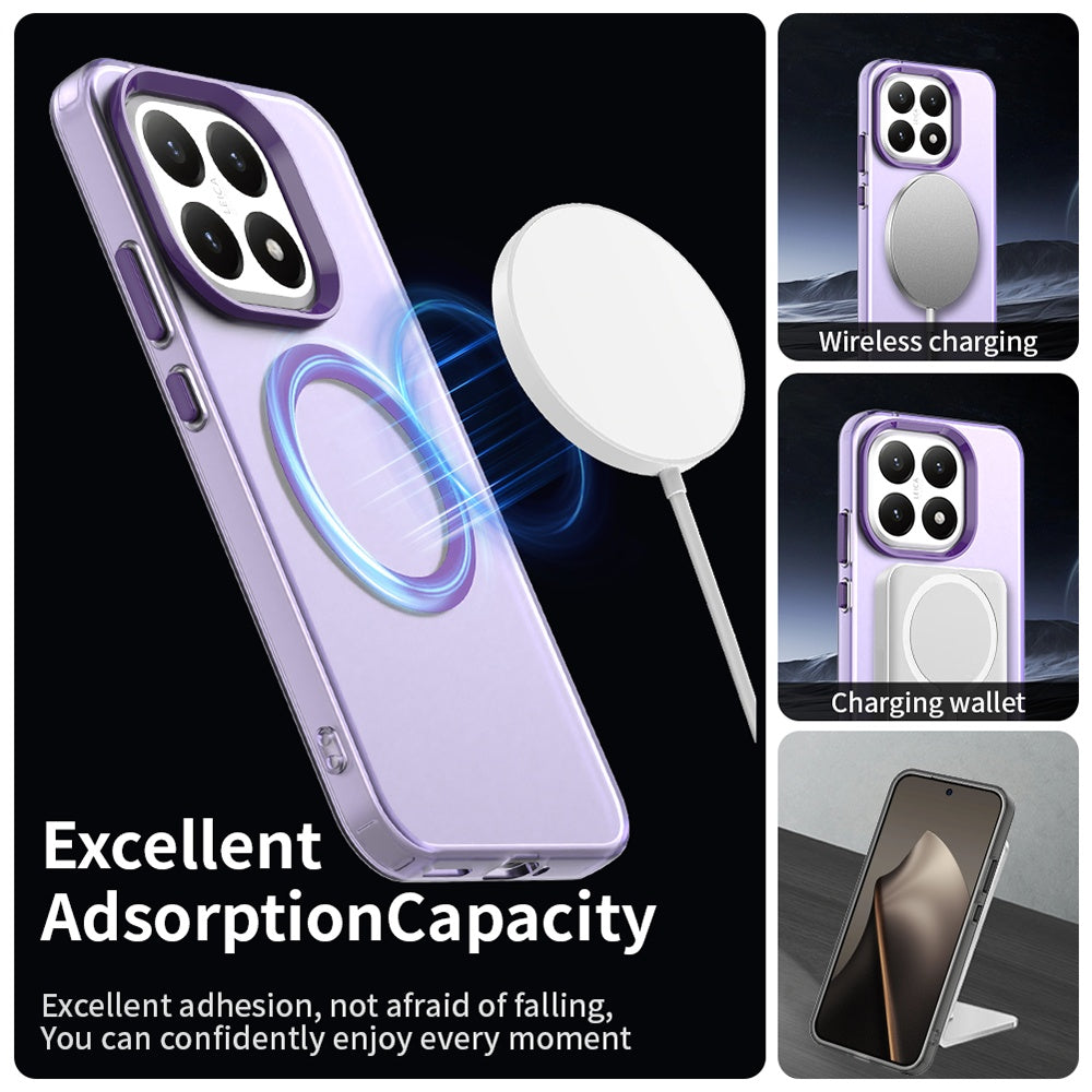 Husa de protectie Techsuit CandyCase MagSafe compatibil cu Xiaomi 15T, Mov