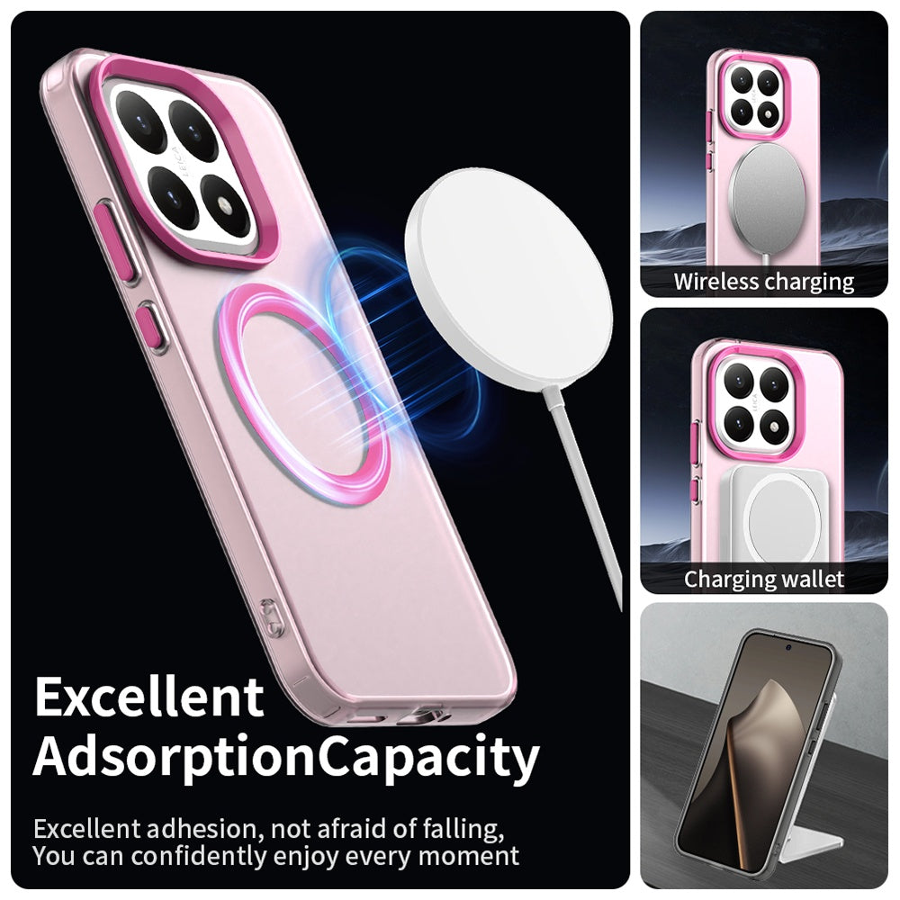 Husa de protectie Techsuit CandyCase MagSafe compatibil cu Xiaomi 15T, Roz
