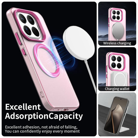 Husa de protectie Techsuit CandyCase MagSafe compatibil cu Xiaomi 15T Pro, Roz