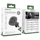 Suport Acefast- Car Holder (D44) Magnetic Grip, for Air Vent, Secure Fit, Non-Slip Pad, Matte Surface, for 4.7-6.9" Phones, Black