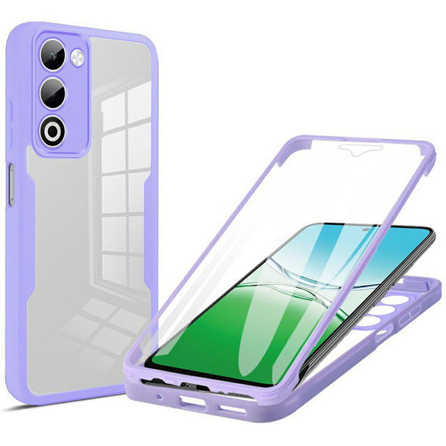 Folie de protectie Techsuit ColorVerse 360 Series + compatibil cu Oppo A5 4G / A5 5G, Mov
