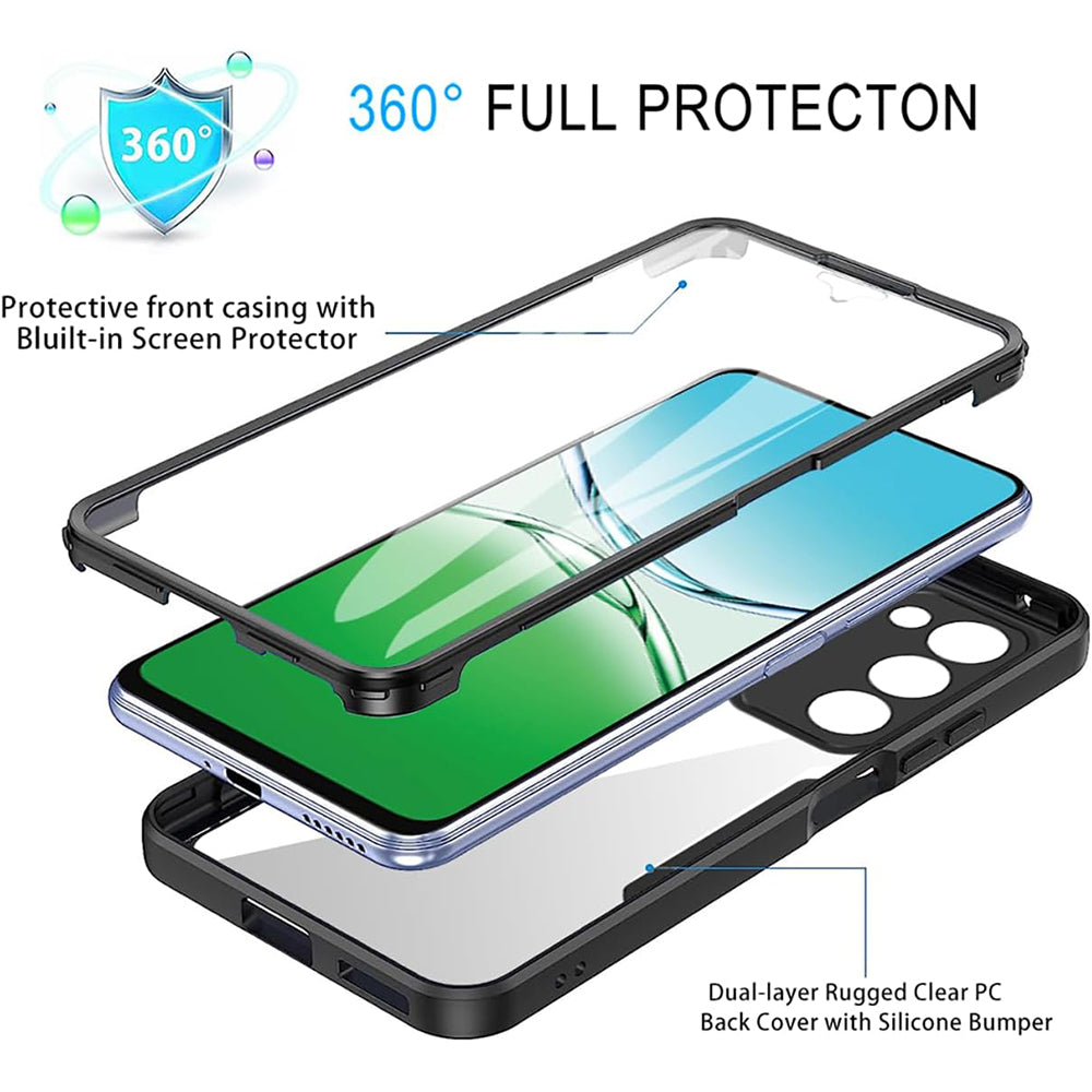 Folie de protectie Techsuit ColorVerse 360 Series + compatibil cu Oppo A5 4G / A5 5G, Mov