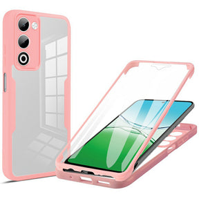 Folie de protectie Techsuit ColorVerse 360 Series + compatibil cu Oppo A5 4G / A5 5G, Roz