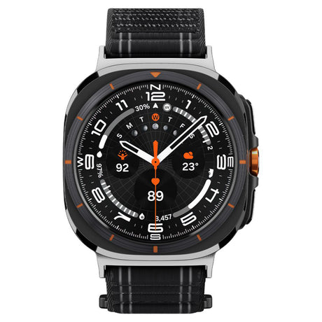 Curea smartwatch Spigen Watchband WBF0 neagră pentru Samsung Galaxy Watch Ultra 47mm