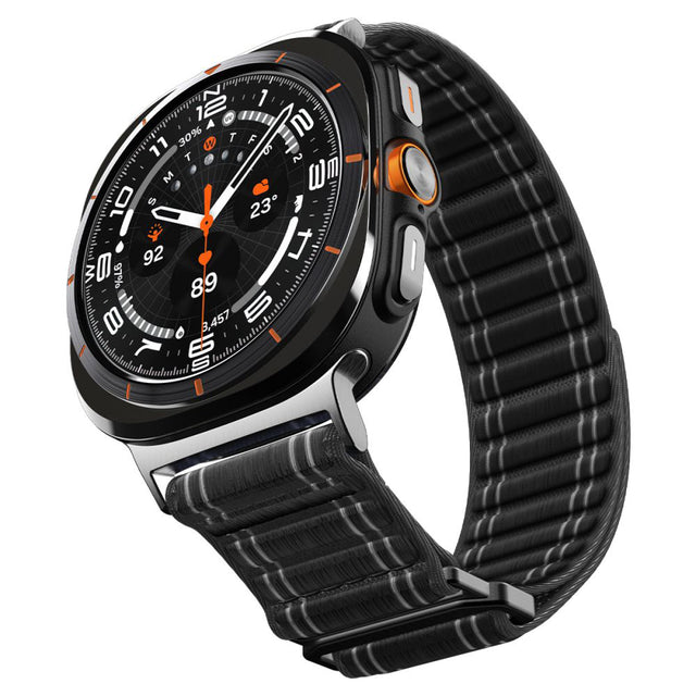 Curea smartwatch Spigen Watchband WBF0 (AMP10146) compatibil cu Samsung Galaxy Watch Ultra 47mm, Negru