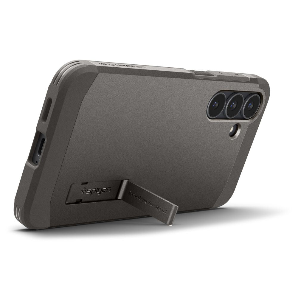 Husa de protectie Spigen Tough Armor MagSafe (ACS10030) compatibil cu Samsung Galaxy S25 FE, Gunmetal