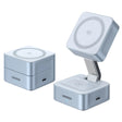 Incarcator Ugreen Wireless Charging Station W752 (55960B), MagSafe, Fast Charging, Qi2, for iPhone, AirPods, Apple Watch, 35W, Albastru