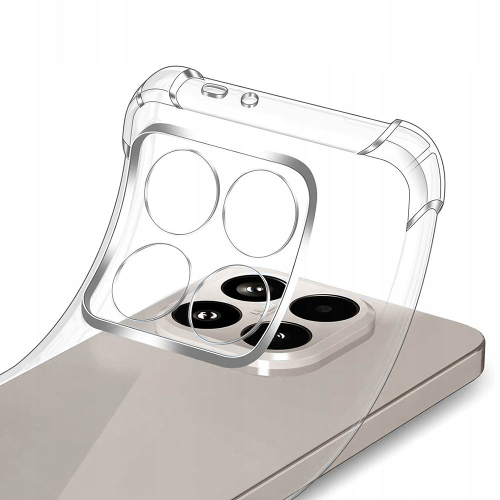 Husa de protectie Techsuit Shockproof Clear Silicone compatibil cu Xiaomi 15T, Transparent