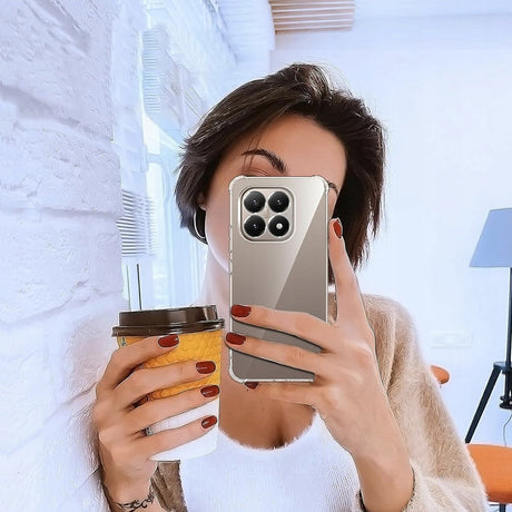 Husa de protectie Techsuit Shockproof Clear Silicone compatibil cu Xiaomi 15T, Transparent