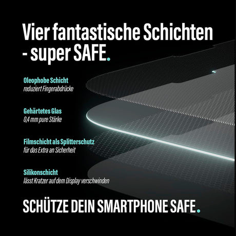Folie de protectie PanzerGlass® SAFE. Ultra-Wide Fit compatibil cu Samsung Galaxy A16 4G / A16 5G, Transparent