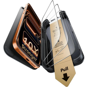 Folie de protectie ESR Corning Gorilla Glass UltraFit™ (set de 3) compatibil cu iPhone 17 Pro Max, Negru