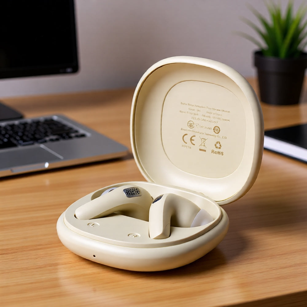 Casti Acefast (W3), Bluetooth V5.4, Active Noise Reduction, 4-Mics, ANC + ENC, IPX4, 350mAh, Negru