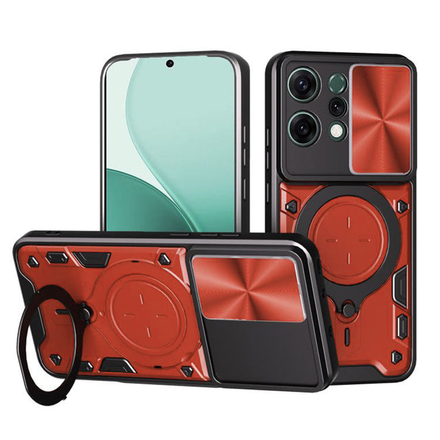 Husa de protectie Techsuit CamGuard Pro compatibil cu Oppo Reno14, Rosu