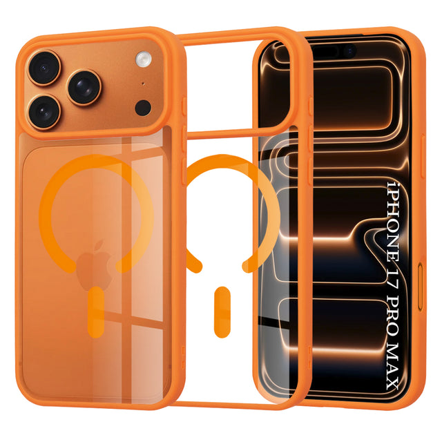 Husa de protectie Techsuit MagSafe Pro compatibil cu iPhone 17 Pro Max, Portocaliu
