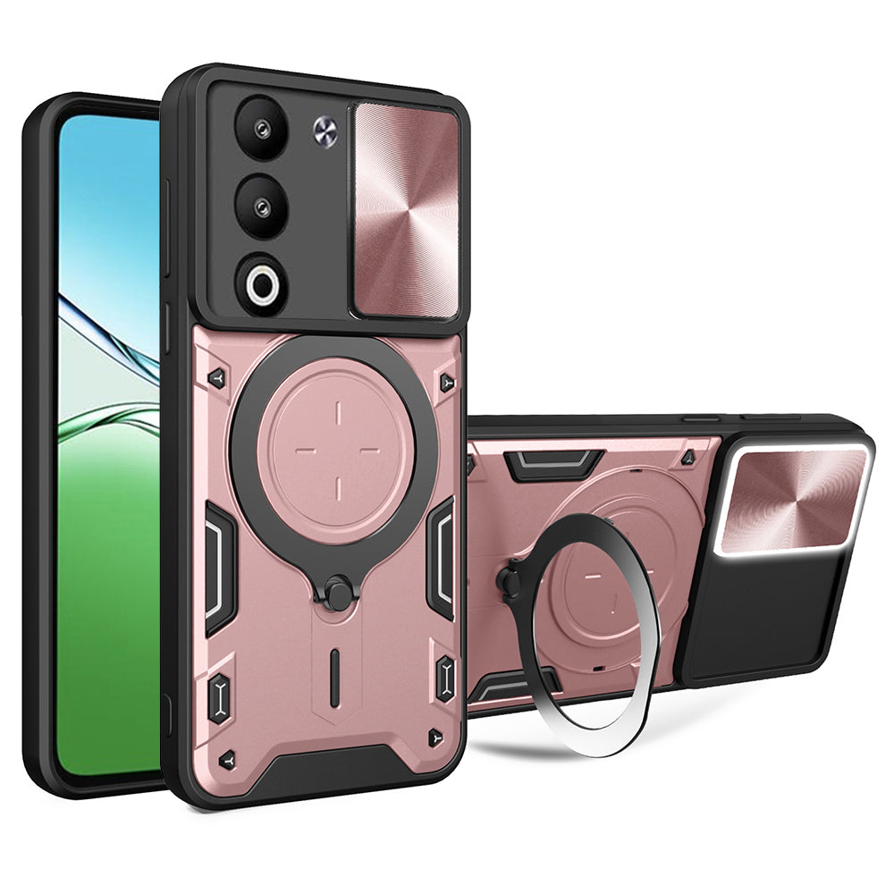 Husa de protectie Techsuit CamGuard Pro compatibil cu Oppo A5 4G / A5 5G, Roz Auriu